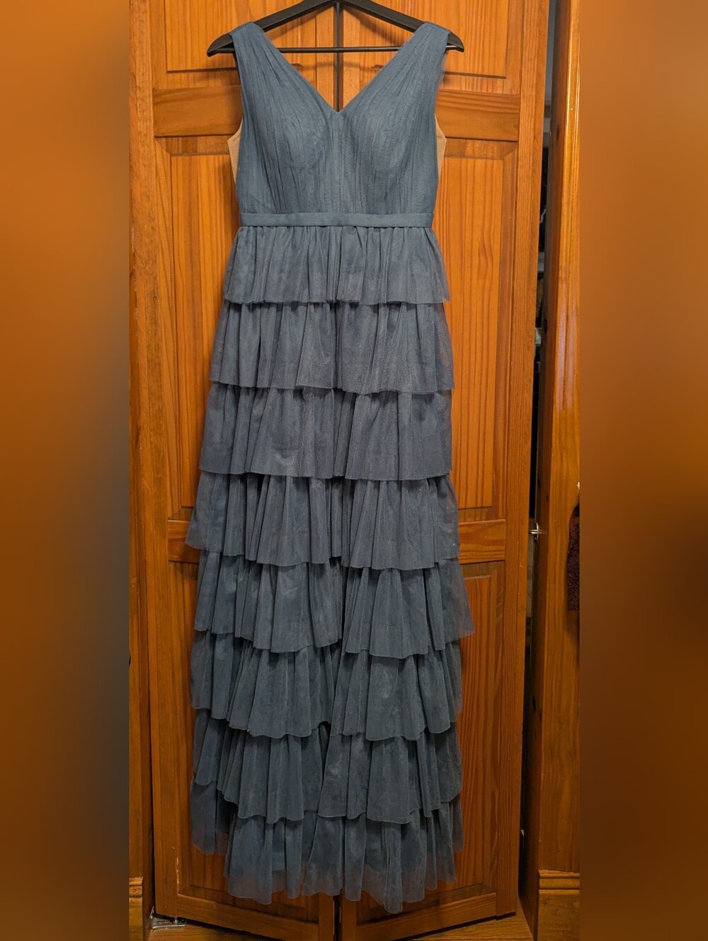 Revelry Clove Tiered Maxi Dress French Blue